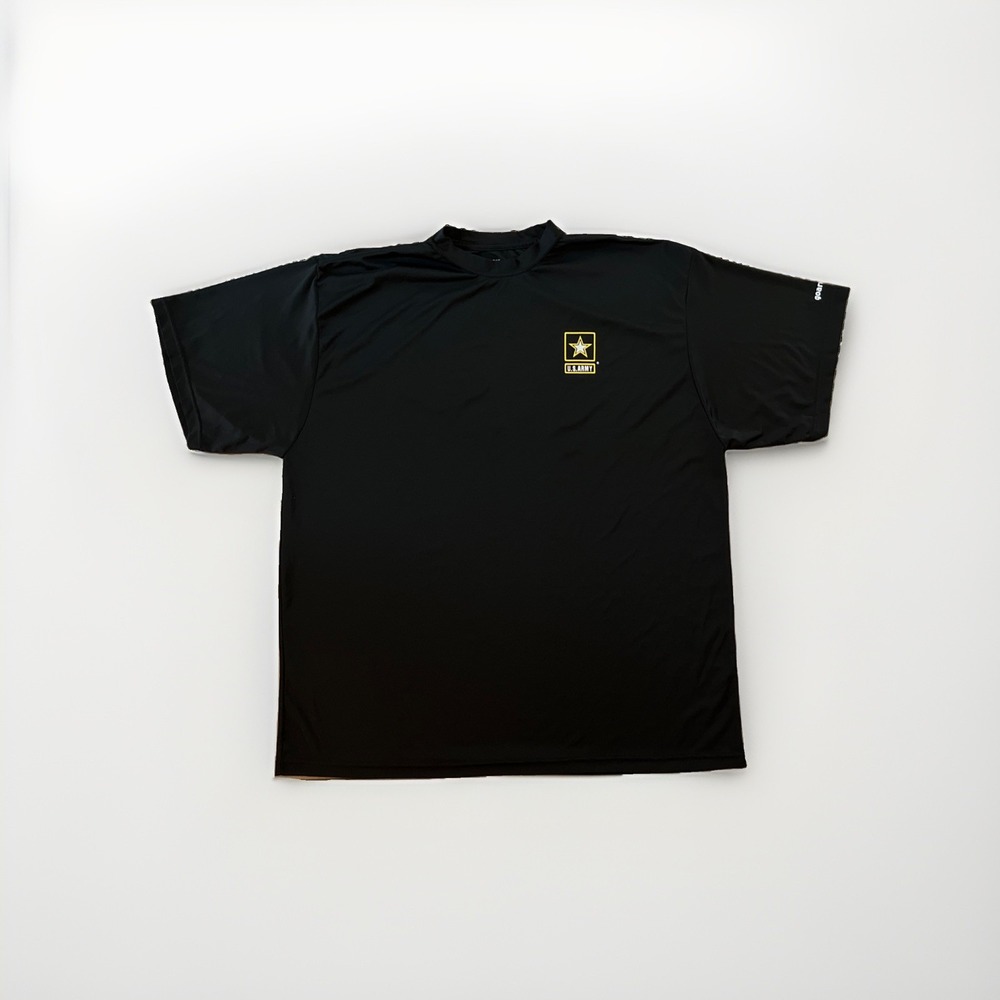 U.S. Army T-Shirt Men XL Black Graphic Print Short Sleeve 100% Polyester